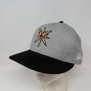 New Era Vegas Golden Knights Snapback Hat Grey Black NHL Baseball Cap OSFM *Read